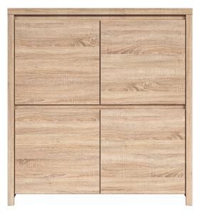 Comoda KASPIAN KOM4D, stejar sonoma, PAL melaminat, 105x41x113 cm