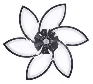 Brilagi-LED Lampă cu ventilator, dimabilă LED/50W/230V 3000-6500K negru+DO