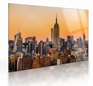Tablou pe sticlă cu New York (70x50 cm)