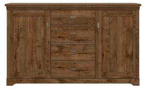 Comoda PATRAS KOM2D4S, stejar april, PAL, 153x45x93 cm