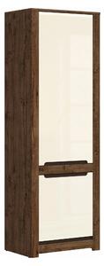 Dulap RUSO, bej/stejar april, PAL, cu 2 usi, 69x46x205 cm