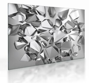Tablou pe sticlă cu abstracție 3D (70x50 cm)