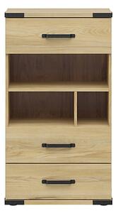 Comoda Lara, stejar, PAL, 60x40x109 cm