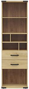 Biblioteca LARA, frasin, PAL, 60x40x198 cm