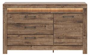 Comoda TORIN, stejar, 157x45x93 cm
