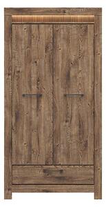 Dulap TORIN, stejar ribbecK, PAL, cu 2 usi si un sertar, 102x62x200 cm