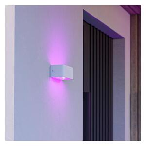 Eglo 901955 - Aplica de perete LED RGBW dimerizabilă pentru exterior SANIA-Z LED/10W/230V IP55 albă