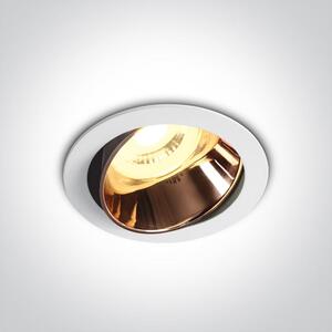 One Light Vitali lampă încorporată 1x10 W alb-cupru 11105M/WCU