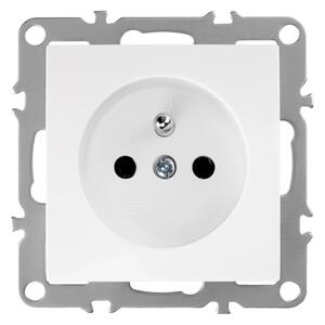 Priză simplă cu împământare OSTE JNH001-G White