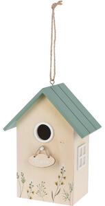 Căsuță din lemn pentru păsări Home, verde, 16,5 x10 x 21,5 cm