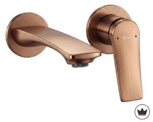 Baterie de lavoar încastrată REA VISION Brush Copper + BOX