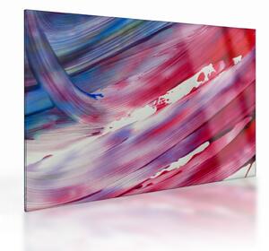 Tablou pe sticlă - culorile rozalbaste (70x50 cm)