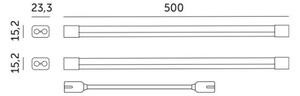Corp de iluminat LED pentru corpuri de bucătărie pentru creșterea plantelor 2xLED/8,5W/230V alb