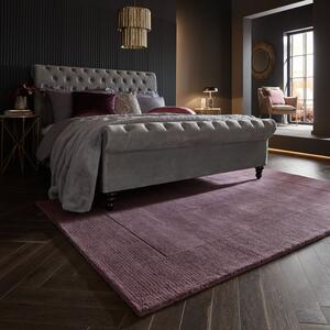 Covor Textured Wool Border Violet 120X170 cm, Flair Rugs