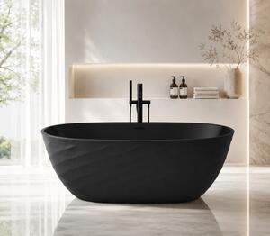 Cada acril freestanding Obsidian Noir, Negru, 170 cm, 5033