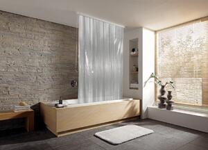 Kleine Wolke Duschrollo jaluzele de duș fără casete 240x128 cm transparent-alb 3321108747