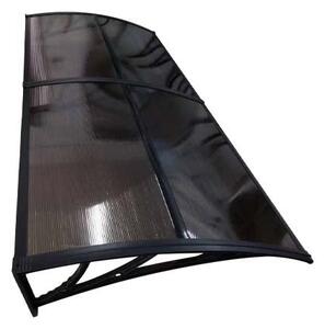 Copertină ECO 200x80 cm din policarbonat – Negru/Bronz