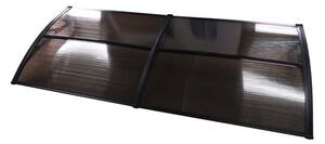 Copertină ECO 240x100 cm din policarbonat – Negru/Bronz