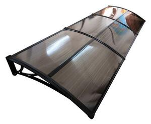 Copertină ECO 360x100 cm din policarbonat – Negru/Bronz