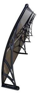 Copertină ECO 300x60 cm din policarbonat – Negru/Bronz