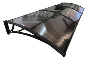 Copertină ECO 360x80 cm din policarbonat – Negru/Bronz