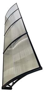 Copertină ECO 300x80 cm din policarbonat – Negru/Transparent