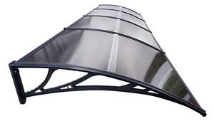 Copertină ECO 360x150 cm din policarbonat – Negru/Bronz
