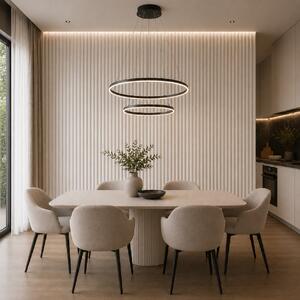 România- Panou decorativ PVC oval Elio – Alb pur 270x16x1.5 cm