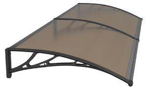 Copertină PREMIUM 150x100 cm, placă 6 mm dintr-o bucată – Negru/Bronz
