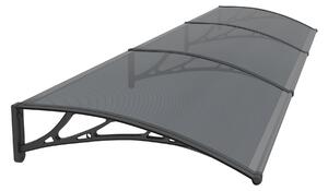 Copertină PREMIUM 300x80 cm, placă 6 mm dintr-o bucată – Negru/Antracit
