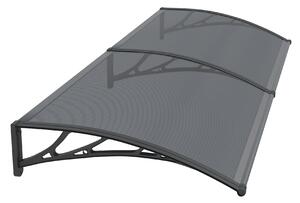 Copertină PREMIUM 150x150 cm, placă 6 mm dintr-o bucată – Negru/Antracit