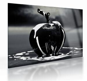 Tablou pe sticlă cu mărul negru (70x50 cm)