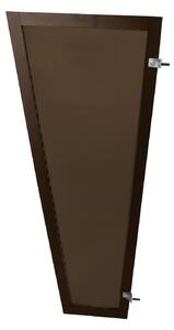 Copertină FLUX PRO 130x53x30 cm din policarbonat – Maro/Bronz