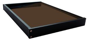 Copertină GIMI PRO 115x80 cm din oțel și plexiglas – Negru/Bronz