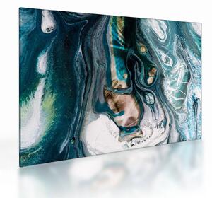 Tablou pe sticlă cu abstracție (70x50 cm)