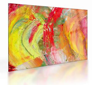 Tablou pe sticlă cu abstracție- pictura (70x50 cm)
