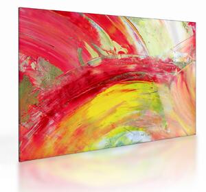 Tablou pe sticlă cu abstracție - pictura (70x50 cm)