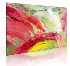 Tablou pe sticlă cu abstracție - pictura (70x50 cm)