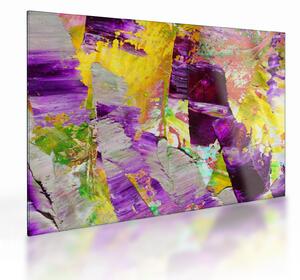 Tablou pe sticlă cu abstracție - pictura (70x50 cm)