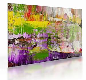 Tablou pe sticlă cu abstracție - pictura (70x50 cm)