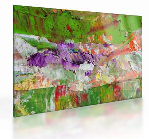 Tablou pe sticlă cu abstracție - pictura (70x50 cm)