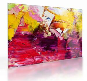 Tablou pe sticlă cu abstracție - pictura (70x50 cm)