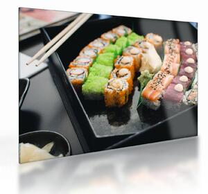 Tablou pe sticlă - Sushi (70x50 cm)
