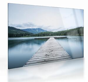 Tablou pe sticlă - O privire din pod (70x50 cm)