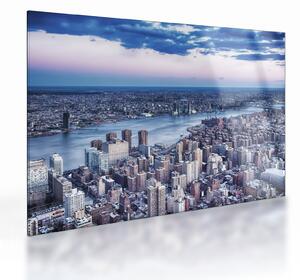 Tablou pe sticlă cu New York (70x50 cm)