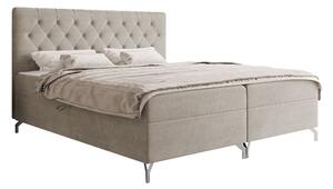 Pat boxspring FocusBoxspring, Dublu, Maro deschis, 160x200, Tapiterie, Somiera patSomiera pat, 17x21x12cm