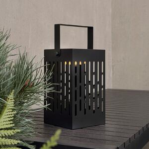 Dyberg Larsen Lanterna solară cu LED Luma, negru, 20 cm, IP44, reglabil, Negru, Metal, Modern, Lumini solare