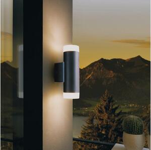 Eglo 13709 - Aplica de perete LED pentru exterior RIGA 2xGU10/4,6W/230V IP44 negru