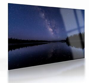 Tablou pe sticlă cu cerul nocturn (70x50 cm)