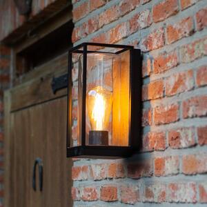 LUTEC Lampă de exterior FLAIR, negru, înălțime 26 cm, metal, IP44, soclu E27, reglabil, Negru, Aluminiu, Modern, Felinar